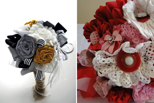 Valentine's Day DIY: Fabric Bouquets