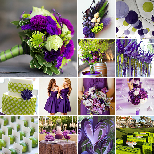 Lime and Purple Weddings