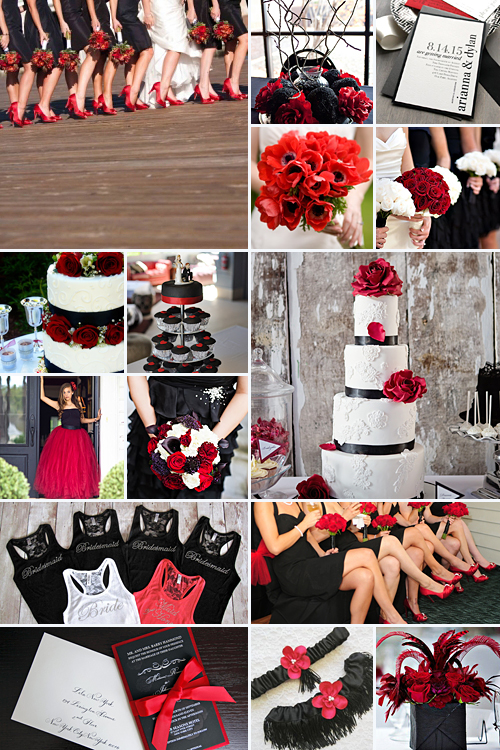 Black & Red Wedding Inspiration