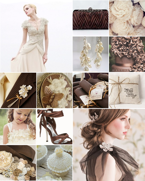 Brown and Cream Weddings