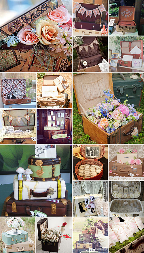 Vintage Wedding Suitcases
