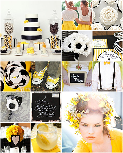 Black and Yellow Weddings