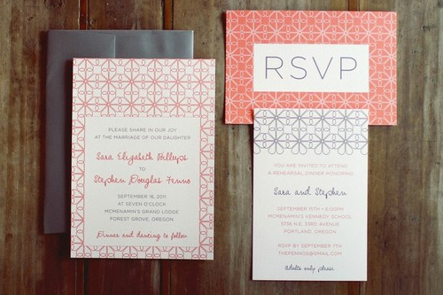 Coral and Grey: Understated Elegance
