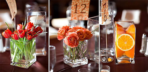 Brown and Orange Weddings