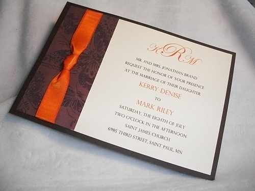 Brown and Orange Weddings