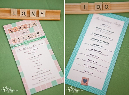 Scrabble Wedding Theme