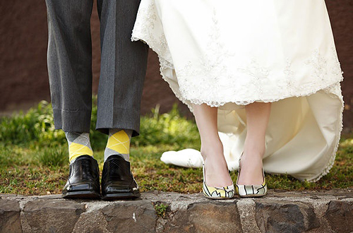 Grey and Acid Yellow Wedding