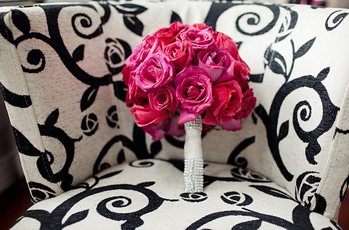 Cerise Pink and Black