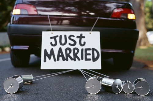 Wedding Car Cans {DIY}