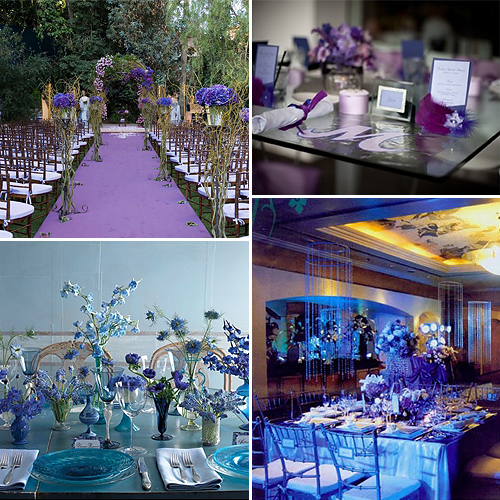 Blue and Purple Weddings