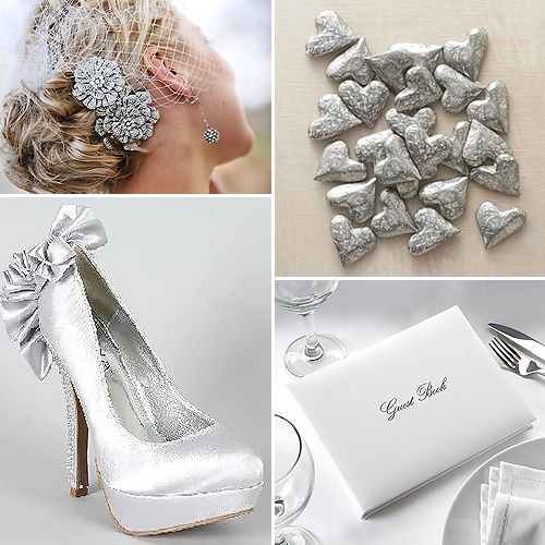 Silver and White Weddings