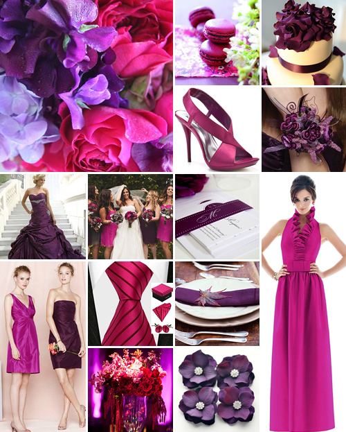 Cerise Pink and Grape