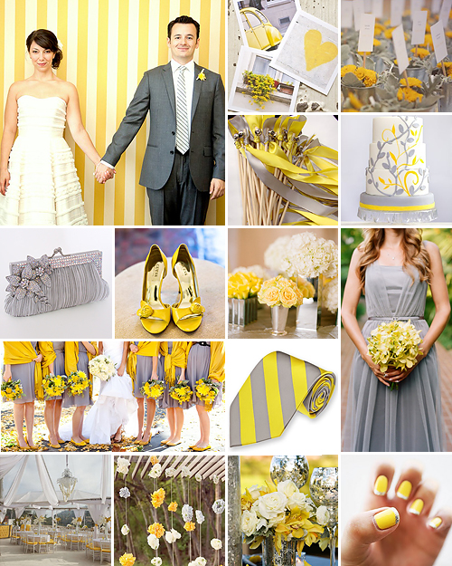 Sunshine + Sparkle { Yellow + Silver }