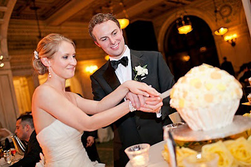 Giant Wedding Cupcakes