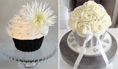 Giant Wedding Cupcakes