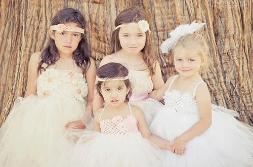 Vintage Flower Girls