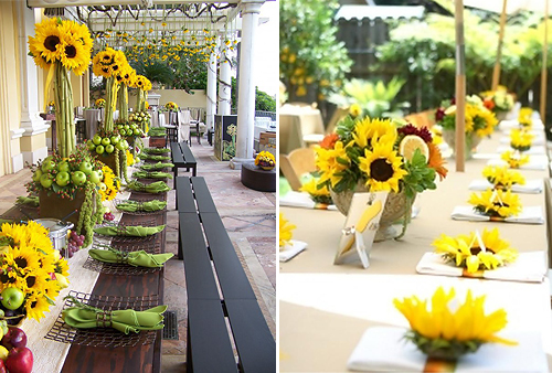 Sunflower Wedding Theme