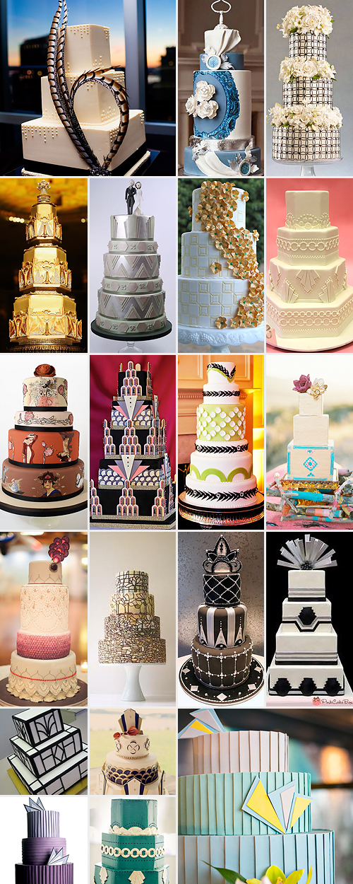 Art Deco Wedding Cakes