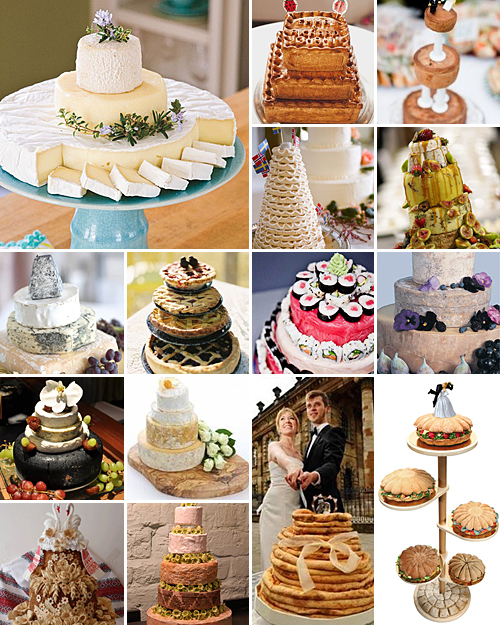 No Sugar, All Spice { Savoury Wedding Cakes }