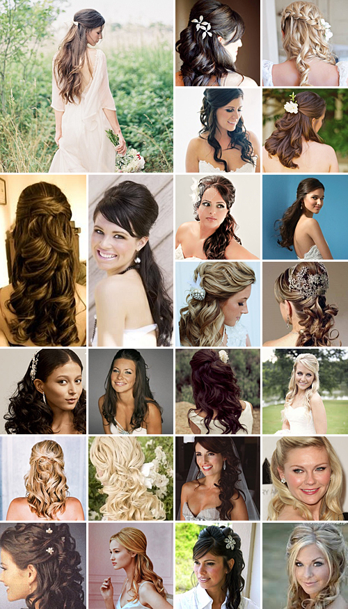 Topsy-Turvy Hairstyles { Half up, Half down }
