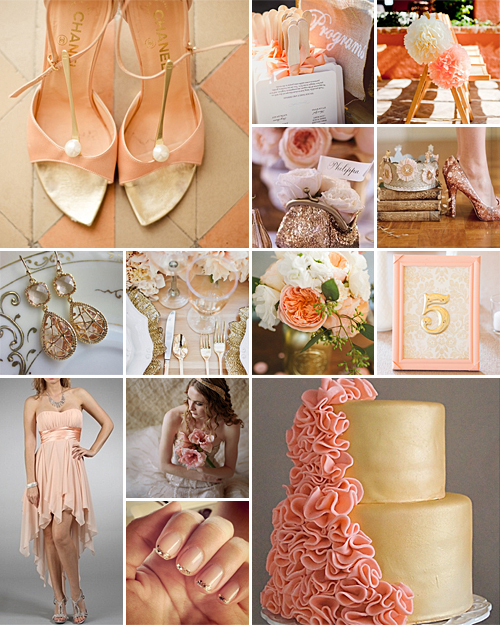 Peach + Gold { Glamorous Autumn }