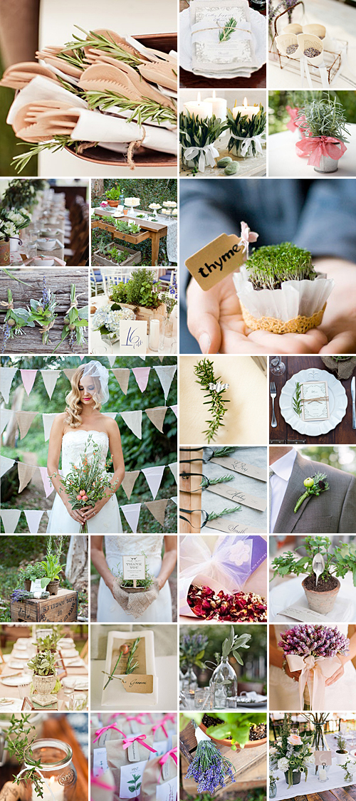 Wedding Herb Ideas