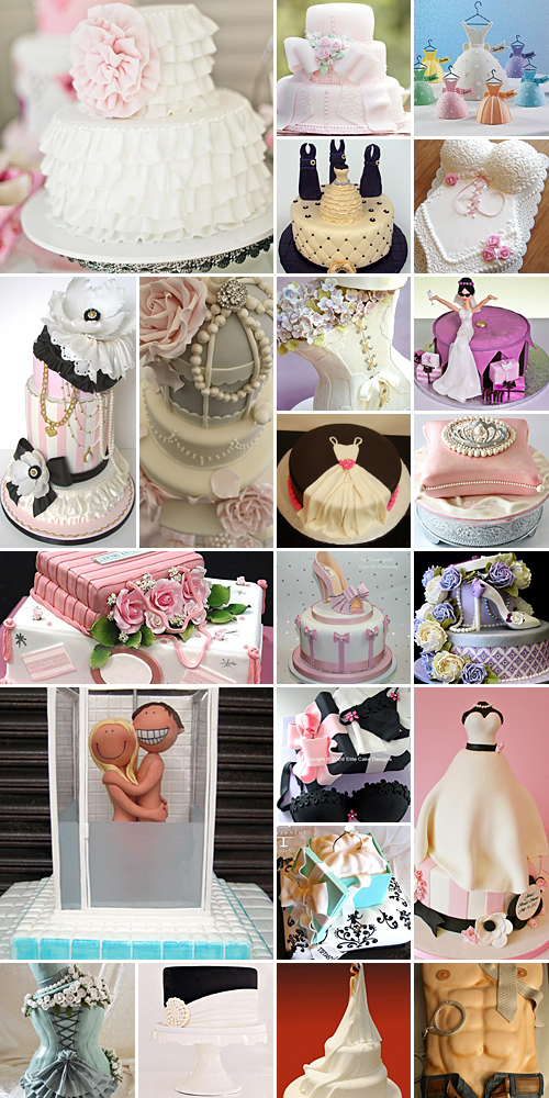 Bridal Shower Cakes { Naughty & Nice }