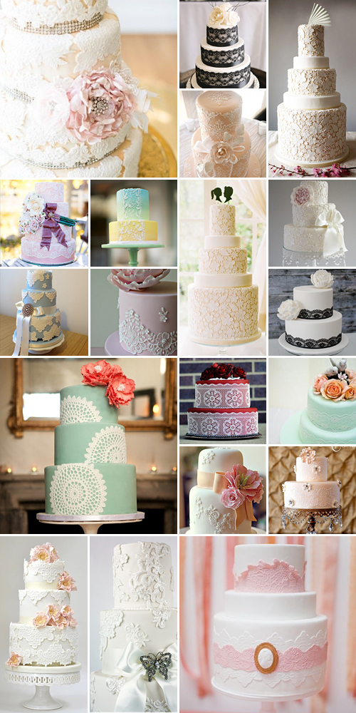 Lace Wedding Cakes