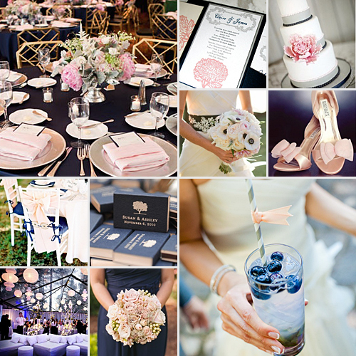 Navy and Blush { An Exquisite Contrast }