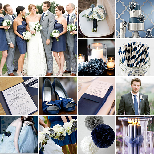 Navy and Grey Weddings