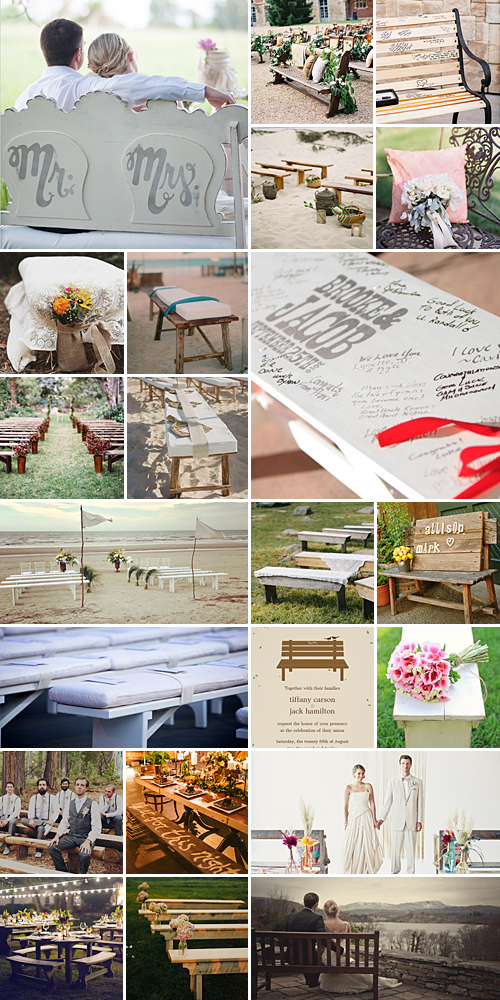 Set the Benchmark { Wedding Benches }