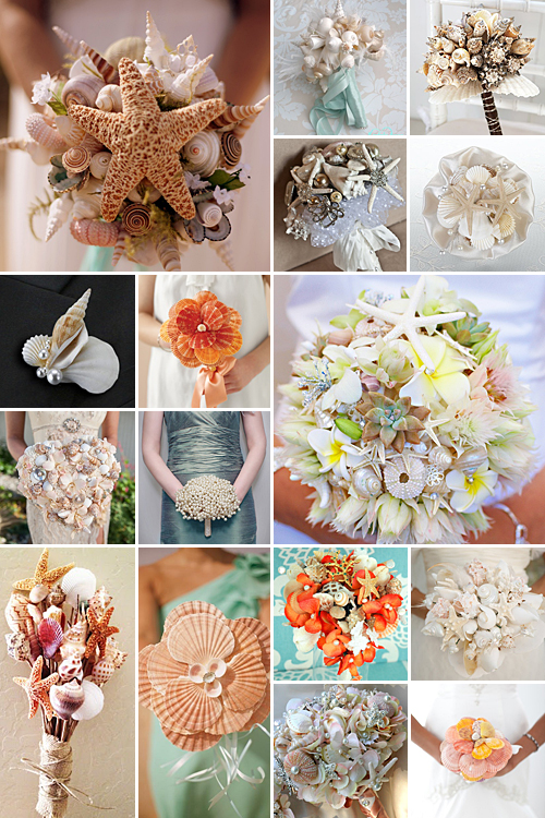 Ocean Blossoms { Shell Bouquets }