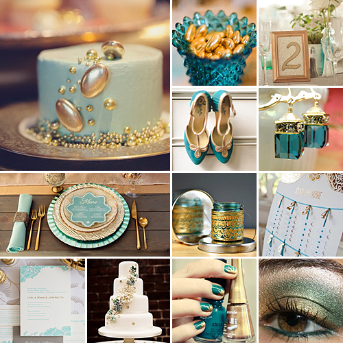 Teal & Gold { Oriental Opulence }