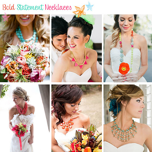 Colourful Bridal Jewellery & Accessories Trend