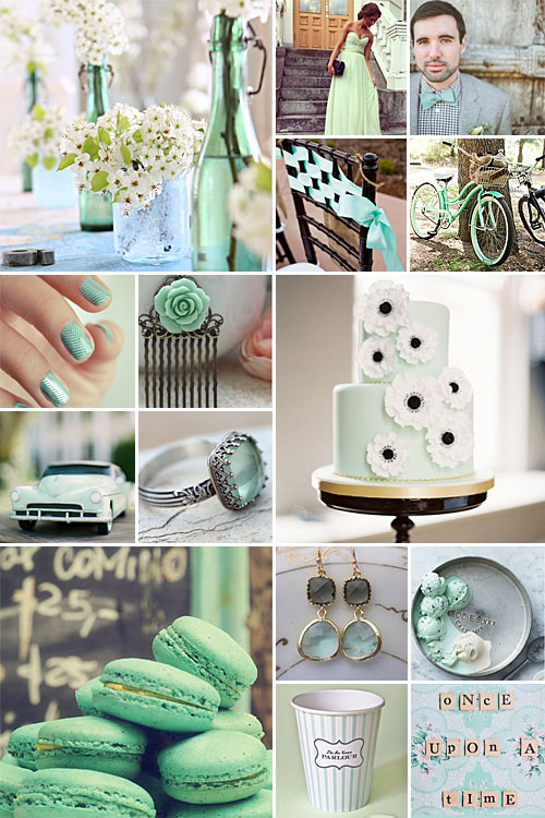 Mint and Black Weddings { Delicious Drama }