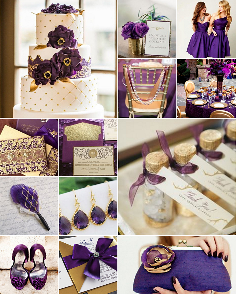 Gold and Purple Weddings