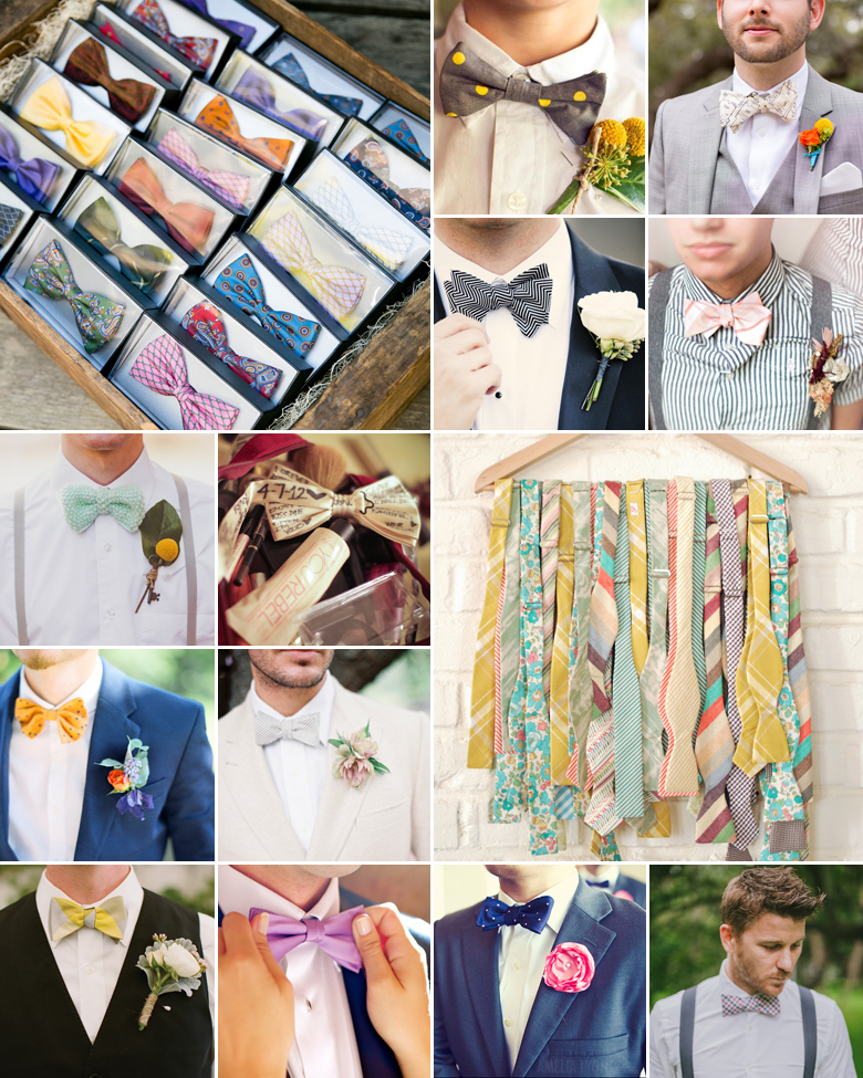 Wedding Bow Ties { Charming + Strappy }
