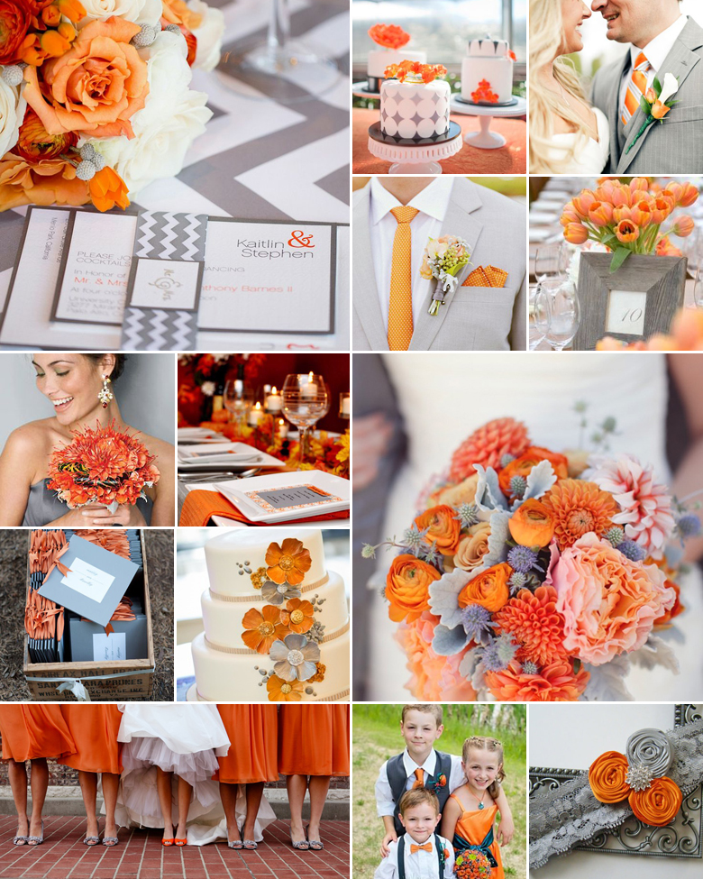 Orange + Grey { Playful Elegance }