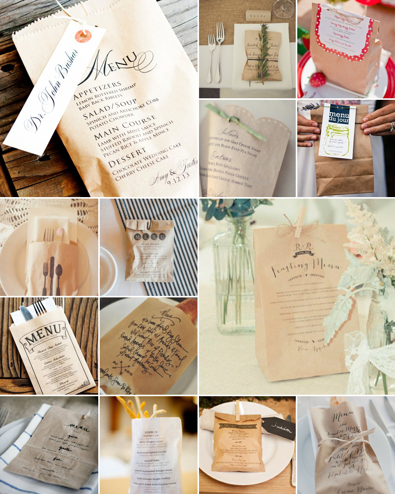 Bag it! { Alternative Menus }