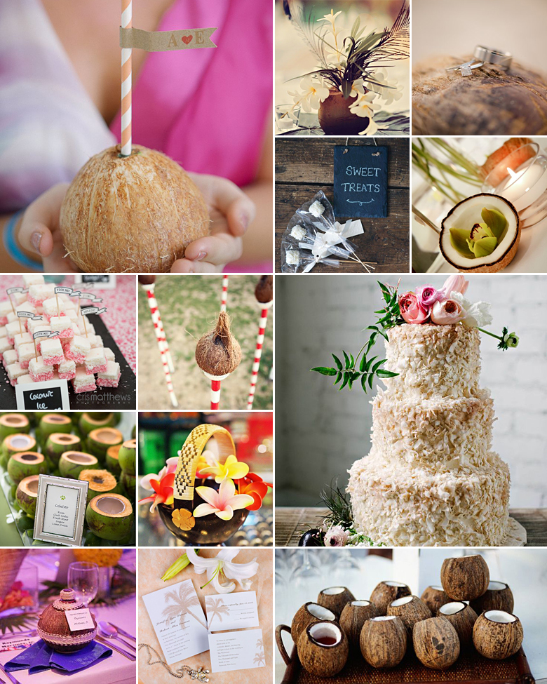 Go Coconuts! { Tropical + Rustic }