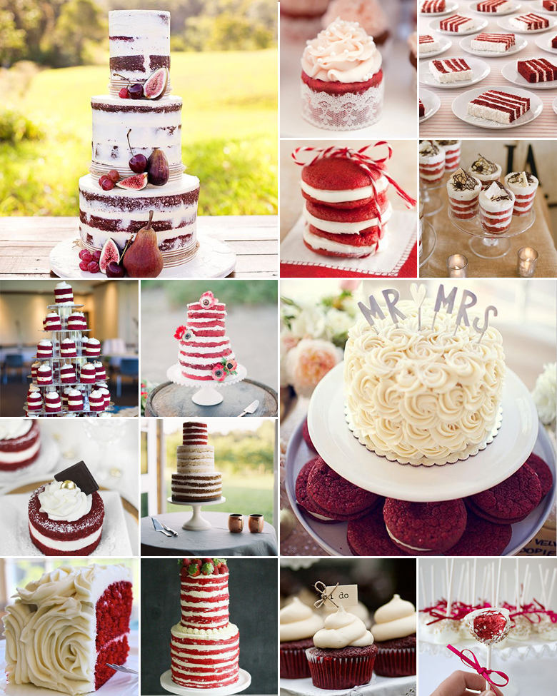Decadent Red Velvet { Wedding Cakes }