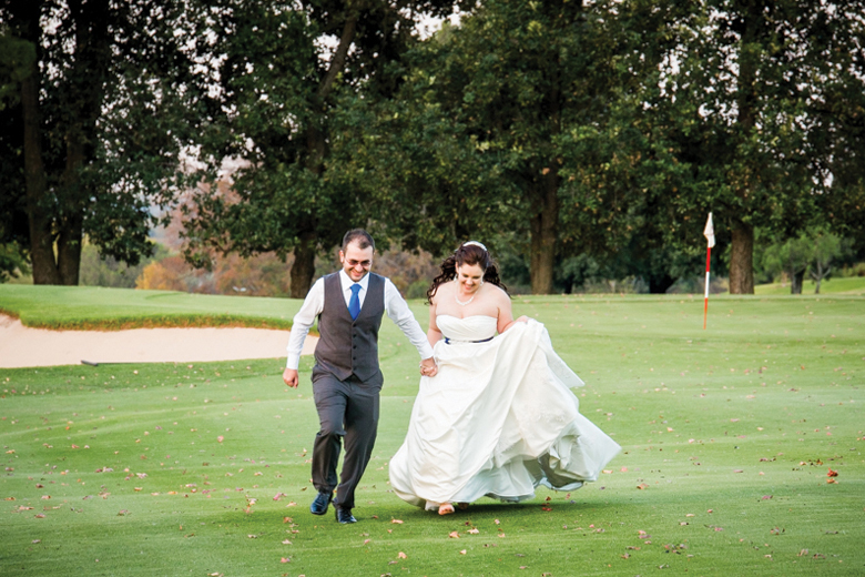Sandy and Daurel's Peacock Themed Golf Course Wedding