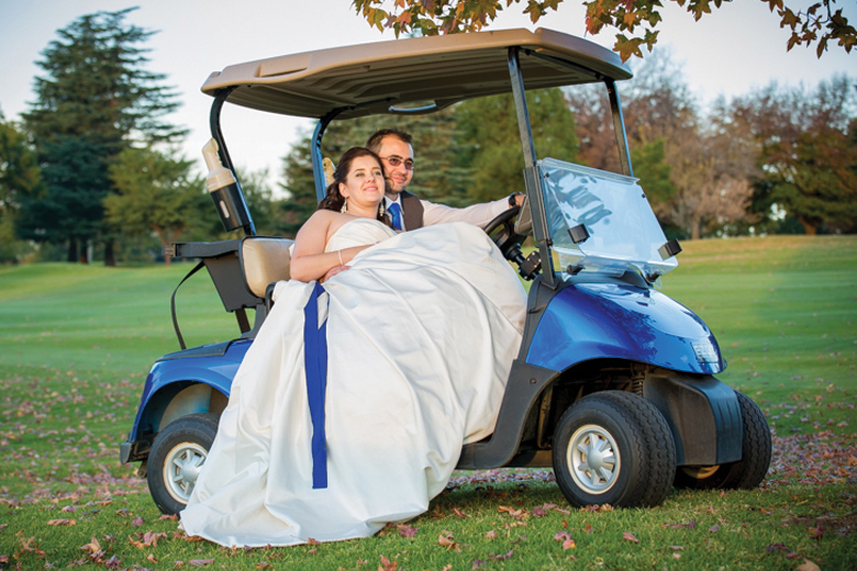 Sandy and Daurel's Peacock Themed Golf Course Wedding