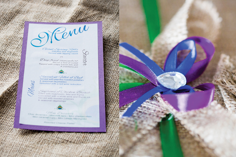 Sandy and Daurel's Peacock Themed Golf Course Wedding