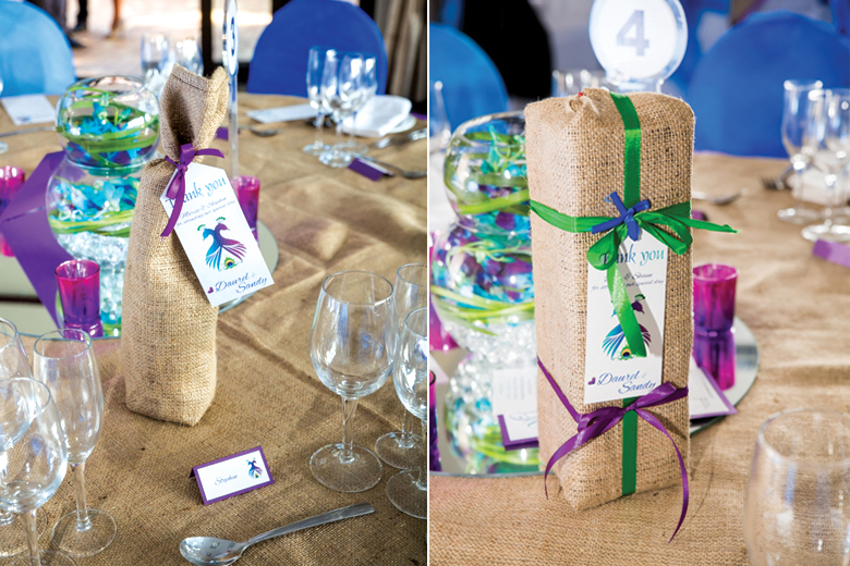 Sandy and Daurel's Peacock Themed Golf Course Wedding