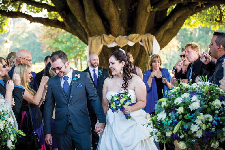 Sandy and Daurel's Peacock Themed Golf Course Wedding