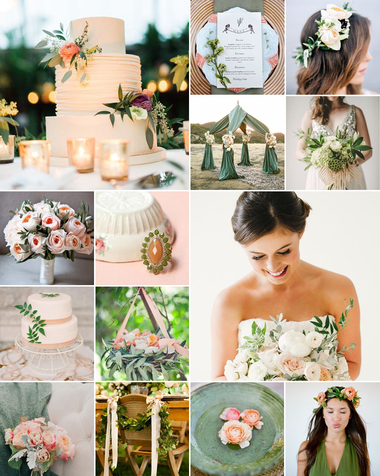 Peach + Olive { Organic Elegance }