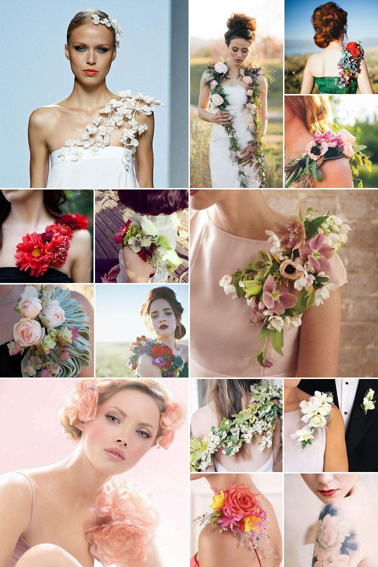 Shoulder Chic { Dramatic Corsages }