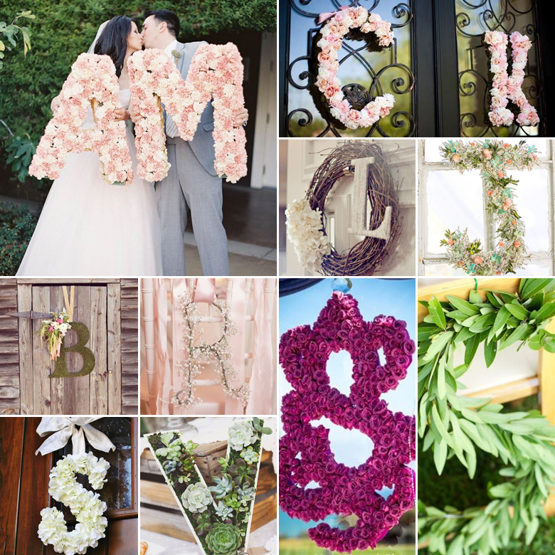 Say it with Flowers { Floral Monograms }