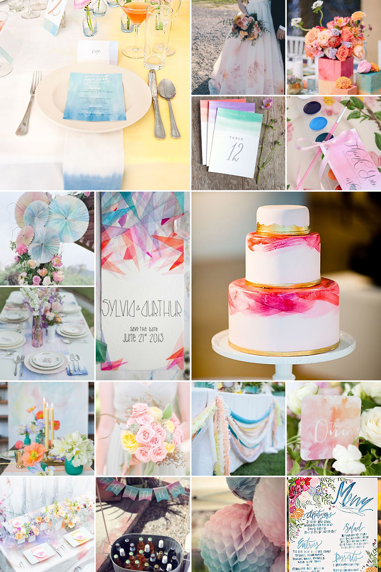 Watercolour Weddings { Pastel Perfection }
